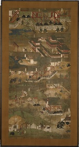 絹本著色聖徳太子絵伝（法隆寺献納） けんぽんちゃくしょくしょうとくたいしえでん（ほうりゅうじけんのう）