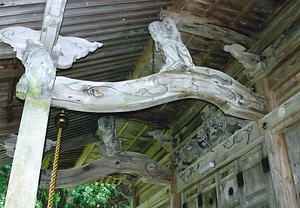 森子大物忌神社拝殿及び幣殿 もりこおおものいみじんじゃはいでんおよびへいでん