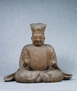 木造摩多羅神坐像覚清作