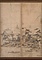 紙本墨画淡彩四季山水図〈／六曲屏風〉