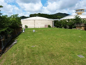 豊橋市上水道施設多米配水場旧配水池