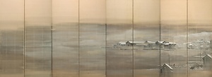 大津唐崎図（岸竹堂筆）