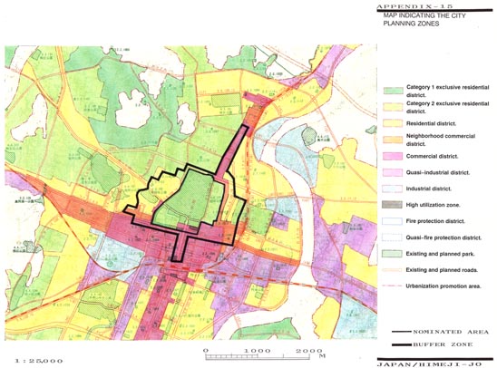 MAP INDICATING THE CITY PLANNING ZONES