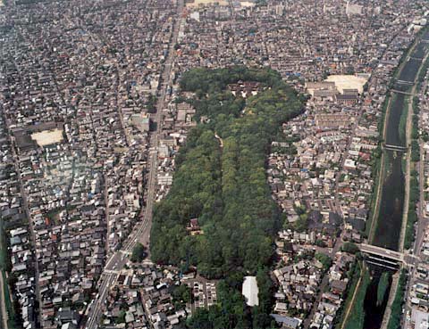 B-2 Aerial view of Kamomioya-jinja