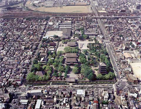 C-2 Aerial view of Kyo-o-gokoku-ji