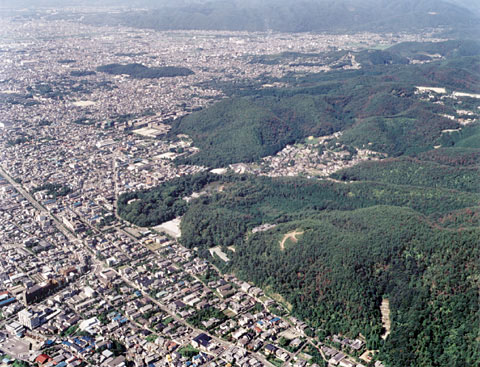 M-1 Aerial view of Rokuon-ji