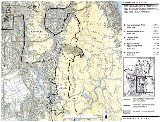 MAP INDICATING THE PROPERTY AND THE SURROUNDING NATURAL AND BUILT ENVIRONMENT