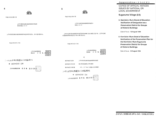 COPIES OF OFFICIAL NOTICES ISSUED BY NATIONAL OR LOCAL GOVERNMENT