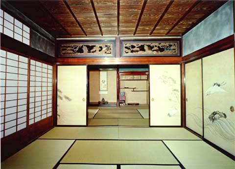 2-18. Ogimachi Village: Wada House, Zashiki (formal room for ceremony or guests)