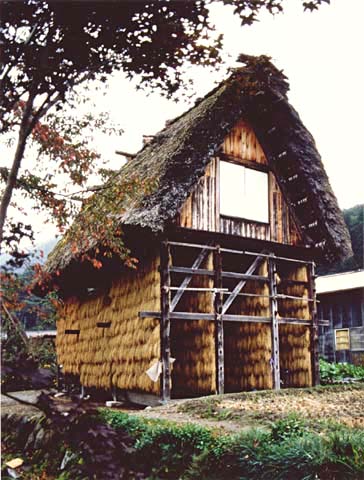 2-23. Ogimachi Village: Kanda House, Hasa-goya (grain-drying shelter)