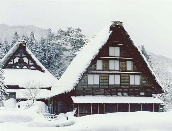 2-26. Ogimachi Village: Myozen-ji main hall and living quarters