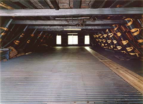 2-31. Ogimachi Village: Myozen-ji living quarters: second level of the roof structure