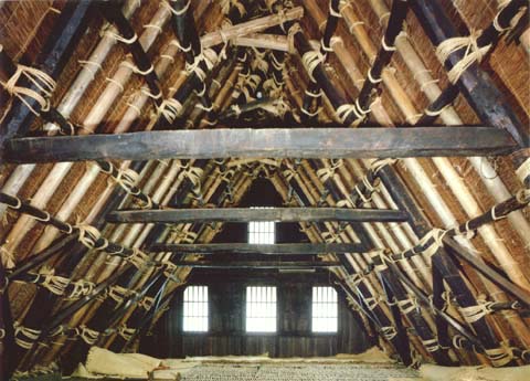 4-14. Suganuma Village: Former Nakajima House, roof structure