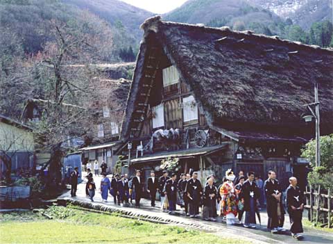5-7. Wedding ceremony, Ogimachi Village
