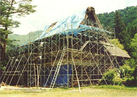 6-2. Conservation work: Myozen-ji main hall, Ogimachi Village