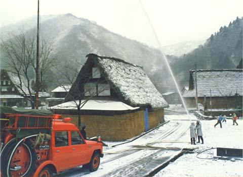 6-6. Fire fighting training, Suganuma Village