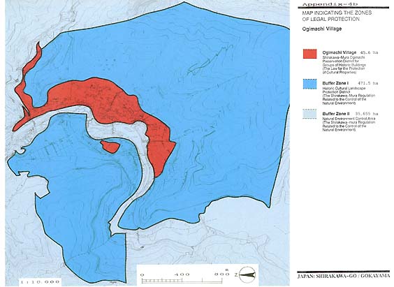 MAP INDICATING THE ZONES OF LEGAL PROTECTION