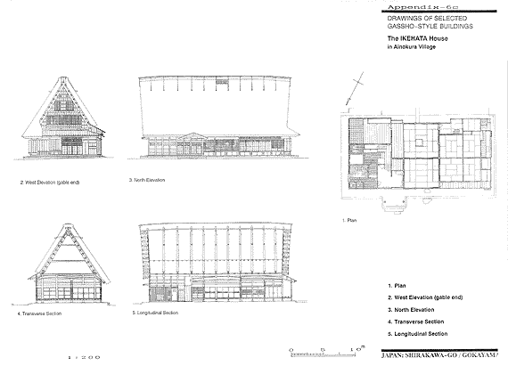 DRAWINGS OF SELECTED GASSHO-STYLE BUILDINGS