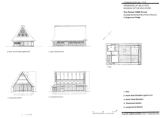 DRAWINGS OF SELECTED GASSHO-STYLE BUILDINGS