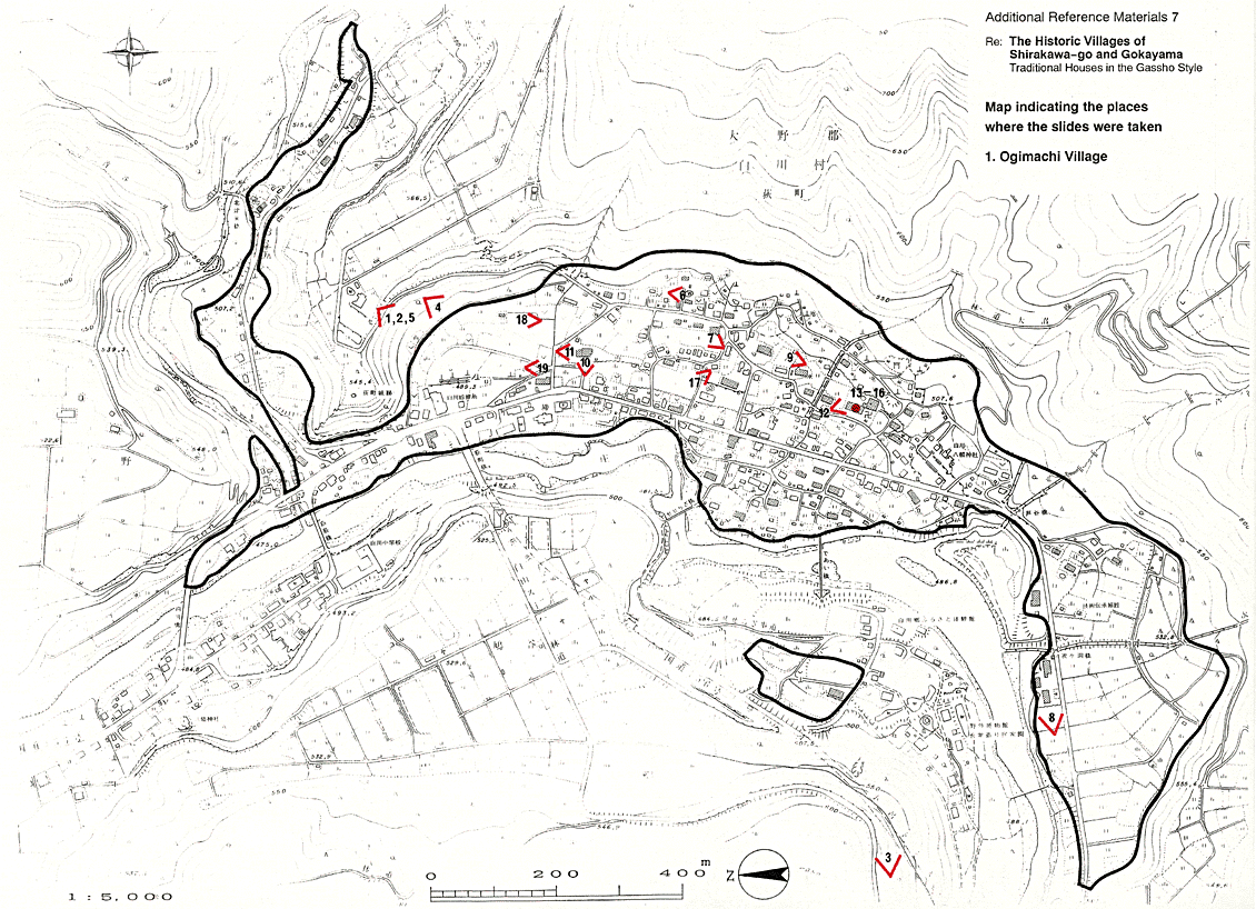 MAP INDICATING THE PLACES WHERE THE SLIDES WERE TAKEN